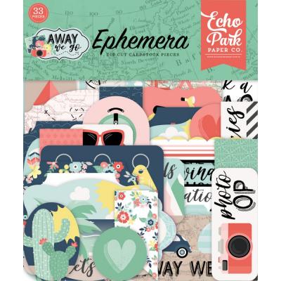 Echo Park Away We Go Die Cuts - Ephemera